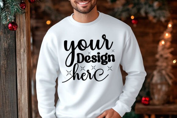 Christmas 18000 Men Sweatshirt Mockup 88 Graphics Review