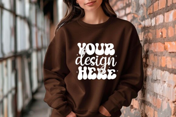 Comfort C1566 Sweatshirt Mockup 53 Graphics