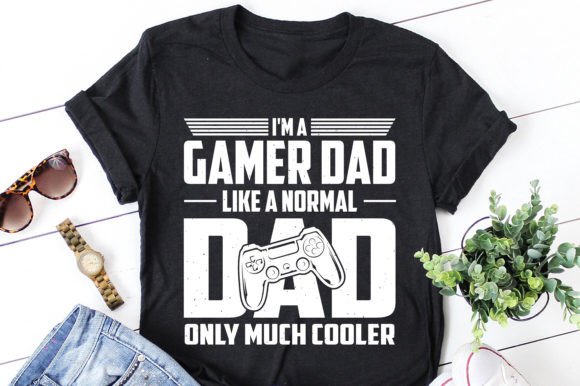 Gamer Dad Graphics for T-Shirt Designs