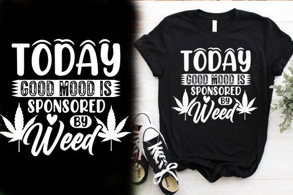 Graphics for T-Shirt Designs: Good Mood Weed