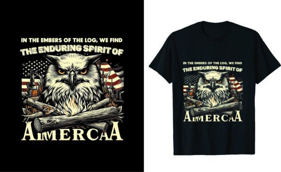 In the Embers of the Log: Graphics for T-Shirt Designs