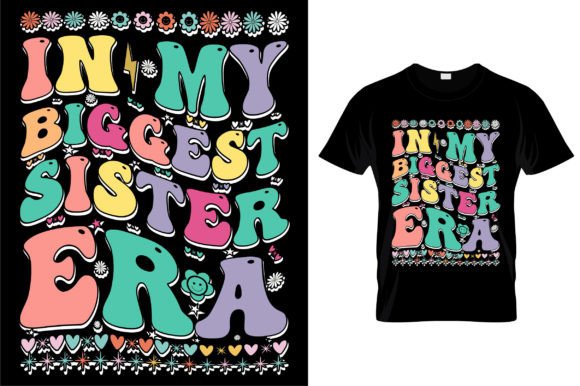 Retro Wavy Graphics for T-Shirt Designs
