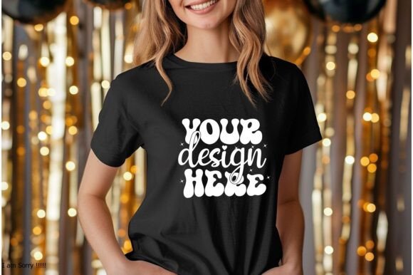 Reviewing Happy New Year T-Shirt Mockup 7 for Embroidery