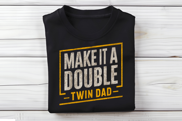 Reviewing Make It a Double Twin Dad T-Shirt Design