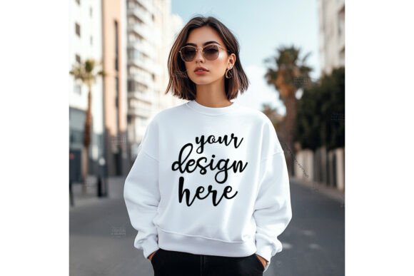 Winter Sweatshirt Mockup: Graphics & Product Mockups