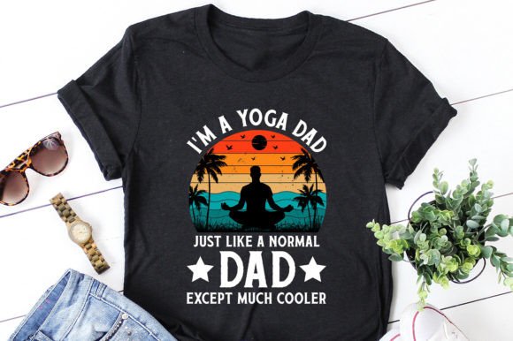 Yoga Dad Graphics for T-Shirt Designs